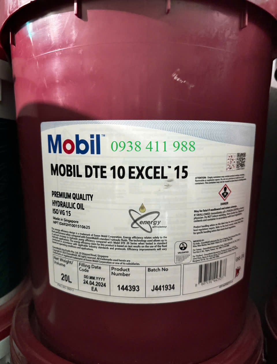 Dầu thủy lực Mobil DTE 10 Excel 15