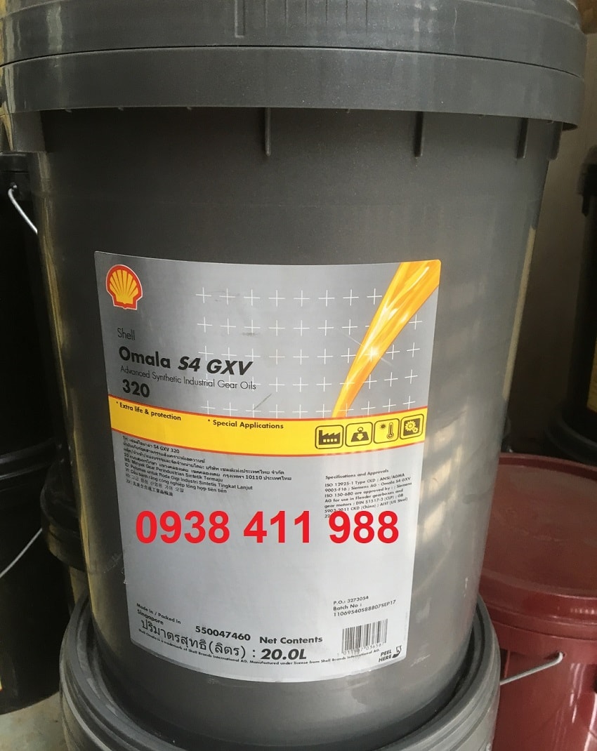 Dầu Bánh Răng Tổng Hợp Shell Omala S4 GXV 320