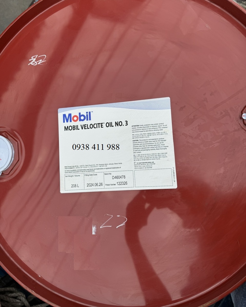 Mobil Velocite Oil No 3 Phuy 208L